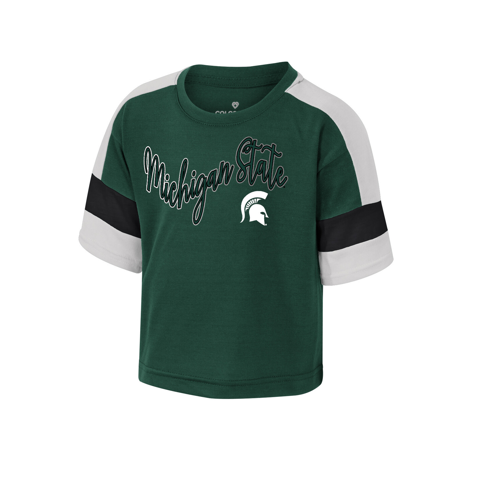 Colosseum Athletics Michigan State University Toddler Girls' Short Sleeve Tee