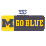 Blue 84 Michigan Wolverines M GO BLUE Billboard Decal