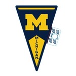 Blue 84 Michigan Wolverines Pennant Sticker