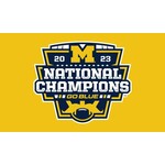 Sewing Concepts Michigan Wolverines 2023 CFP National Champions 3x5 Flag – Officially Licensed - 50% Off