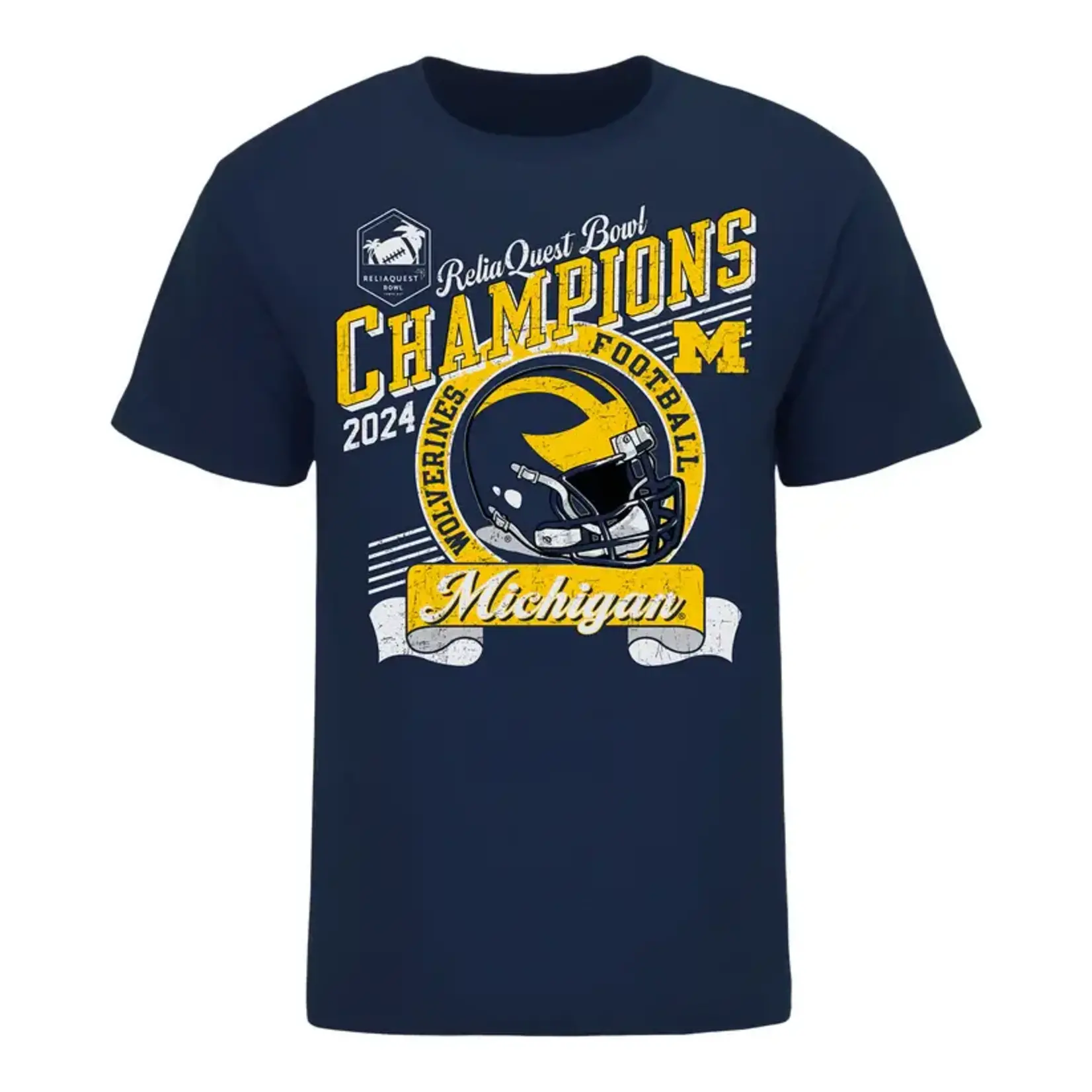 Blue 84 Michigan Wolverines 2025 ReliaQuest Bowl Champions Tee – Official Victory Shirt