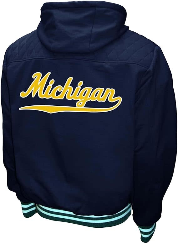 University of Michigan Walk-On Full Zip Hoodie Jacket | The Split
