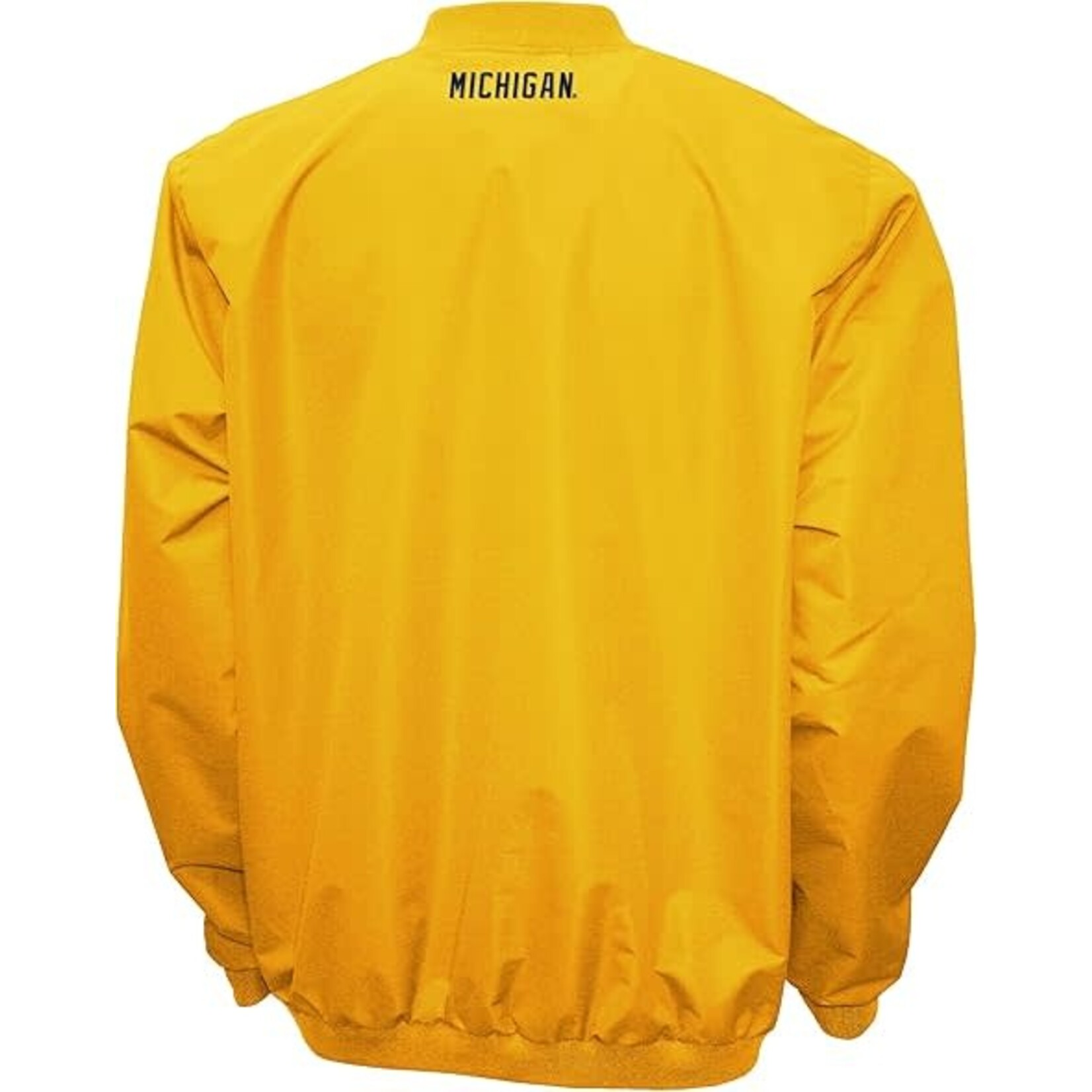 MTC - Michigan Wolverines Windshell Big Logo V-Neck Pullover Jacket - Maize