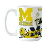 Logo Brands UM Michigan 15oz Native Sublimated Mug