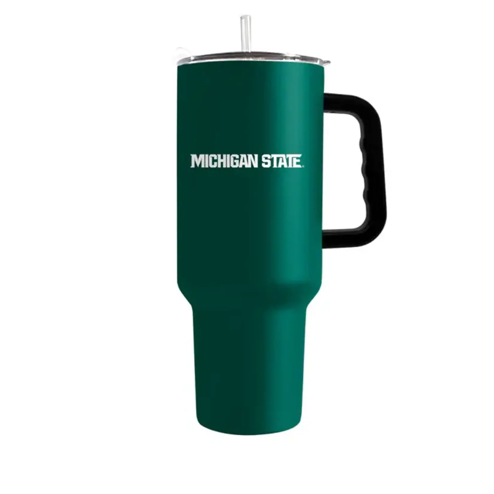 Logo Brands Michigan State Spartans 40oz Flipside Tumbler – Powder-Coated, Vacuum-Insulated Drinkware