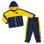 Colosseum Athletics Michigan Wolverines Toddler Boys' Brint Full-Zip Fleece Set