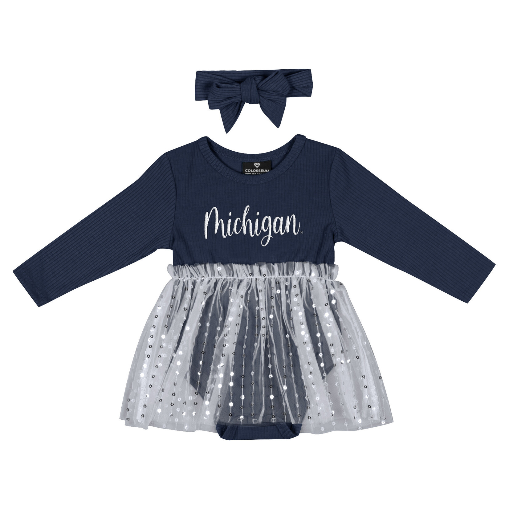 Colosseum Athletics University of Michigan Infant Girls' Reflection Tulle Dress