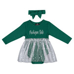 Colosseum Athletics Michigan State University Infant Girls' Reflection Tulle Dress
