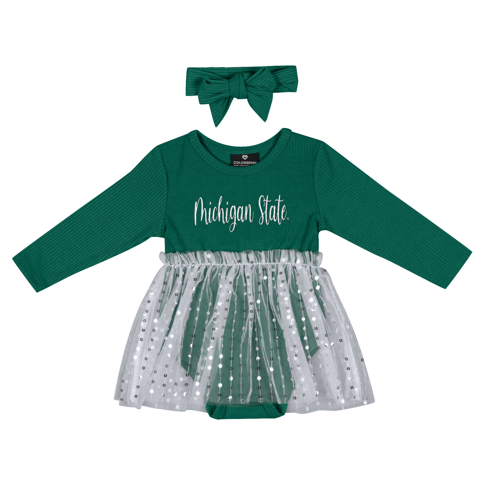 Colosseum Athletics Michigan State University Infant Girls' Reflection Tulle Dress