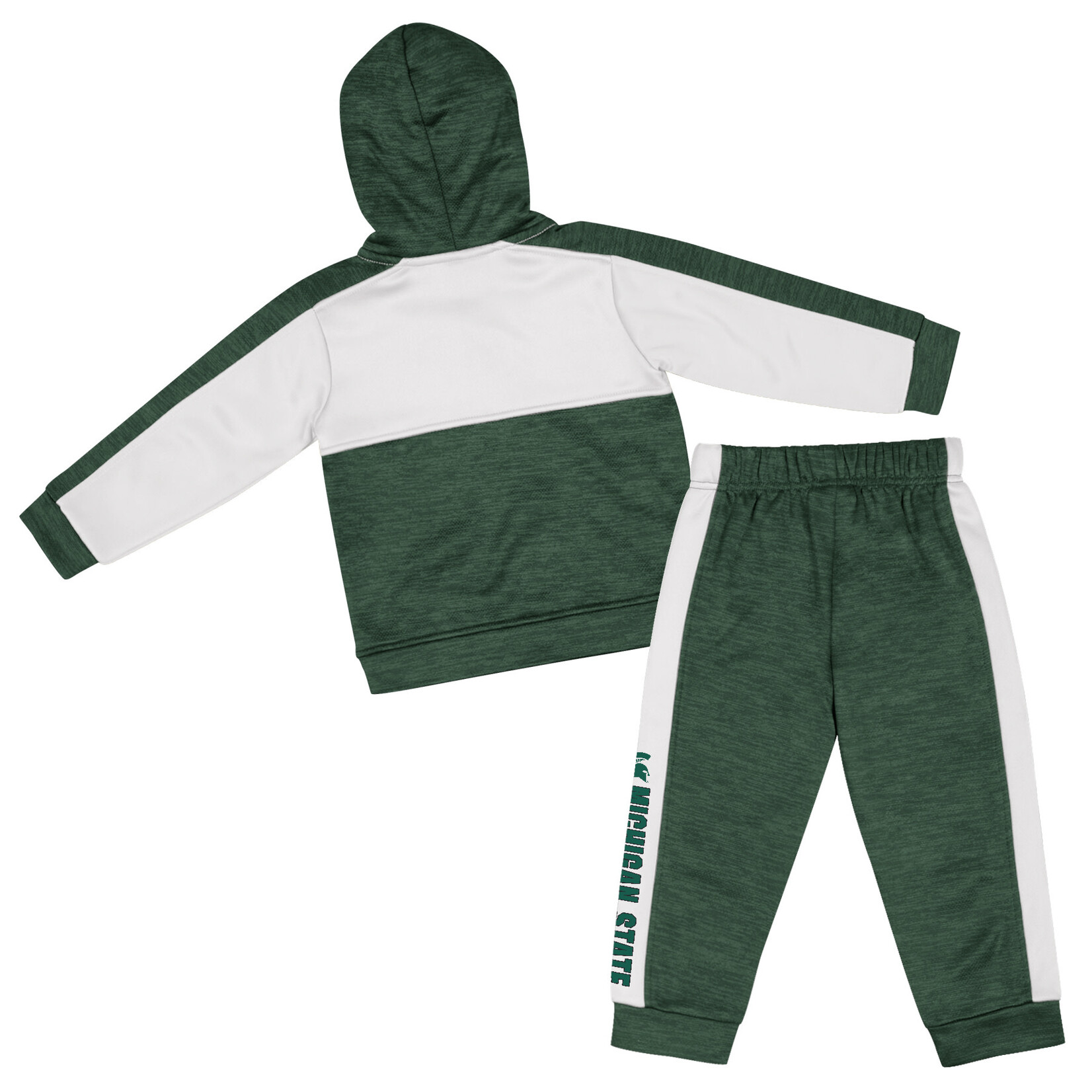 Colosseum Athletics Michigan State University Toddler Boys' Brint Full-Zip Fleece Set