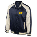 Colosseum Athletics Michigan Wolverines Men’s Cyberpunk Bomber Jacket