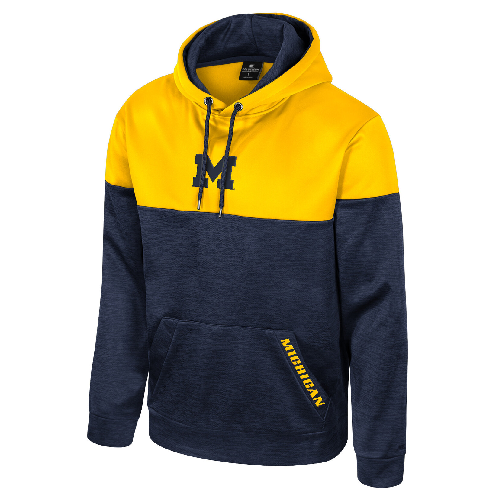 Colosseum Athletics University of Michigan Men's Cypher Pullover Fleece Hoodie