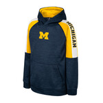 Colosseum Athletics Michigan Wolverines Youth Rylos Pullover Hoodie