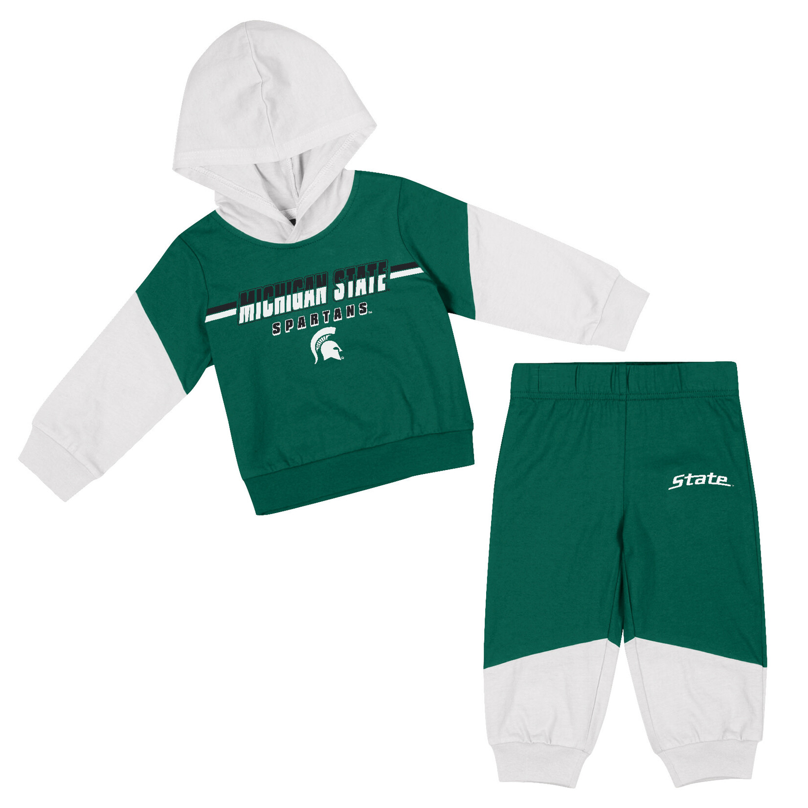 Colosseum Athletics Michigan State University Infant Boys Emperor Hoodie Set