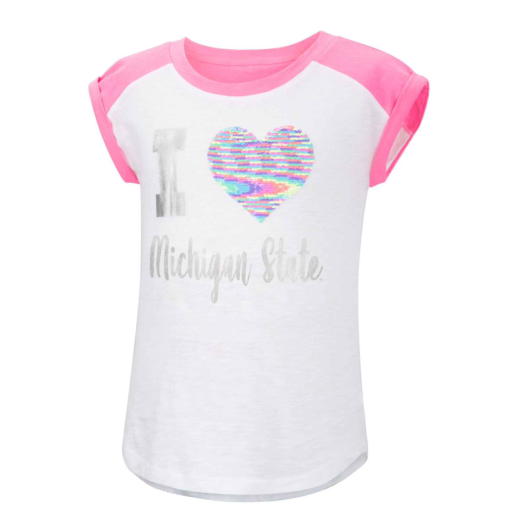 Colosseum Athletics Michigan State University Youth Girls' Patty Cake Tee - 50% OFF