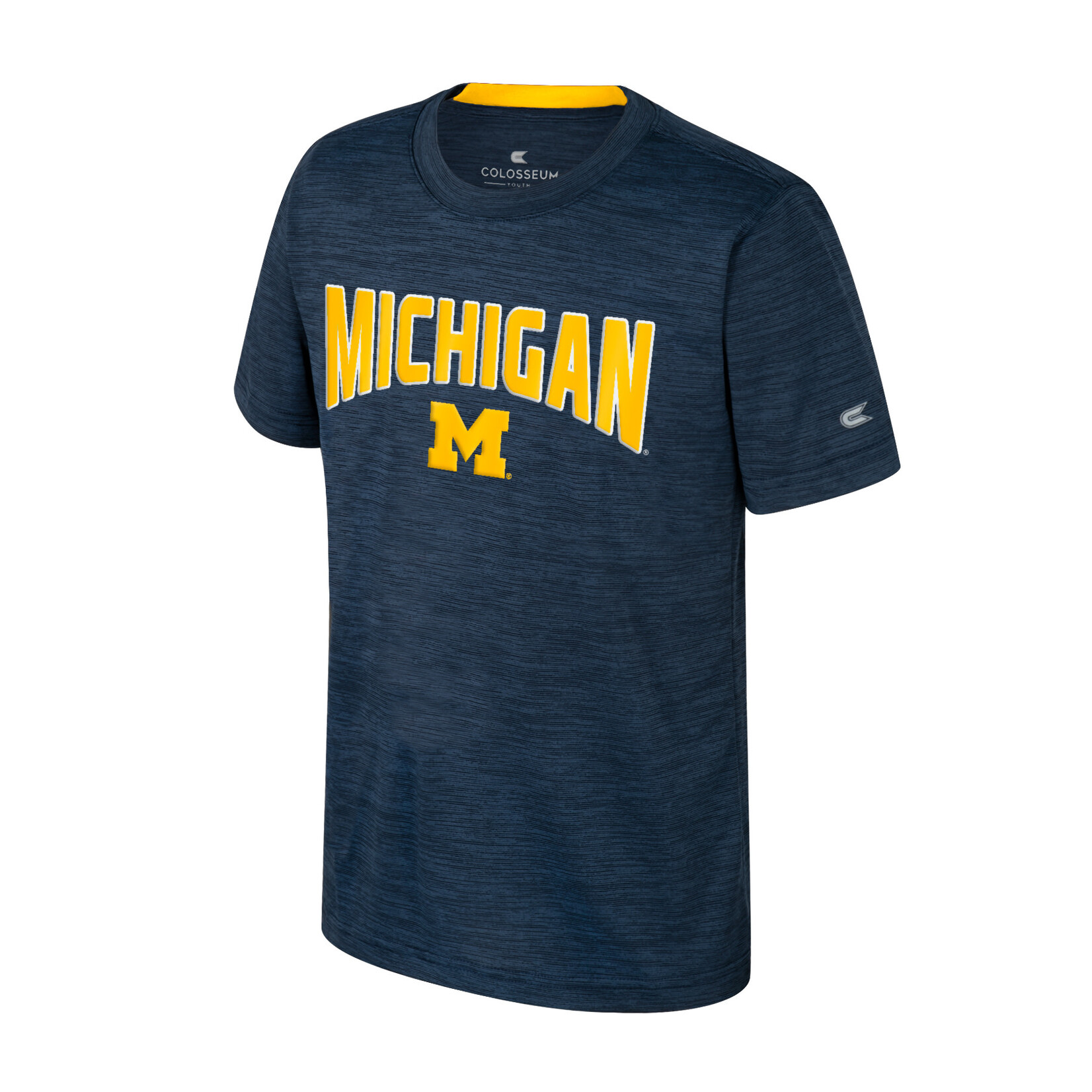 Colosseum Athletics University of Michigan Youth Rylos Short Sleeve Tee (Navy)