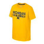 Colosseum Athletics Michigan Wolverines Youth Kril Short Sleeve Tee (Navy)