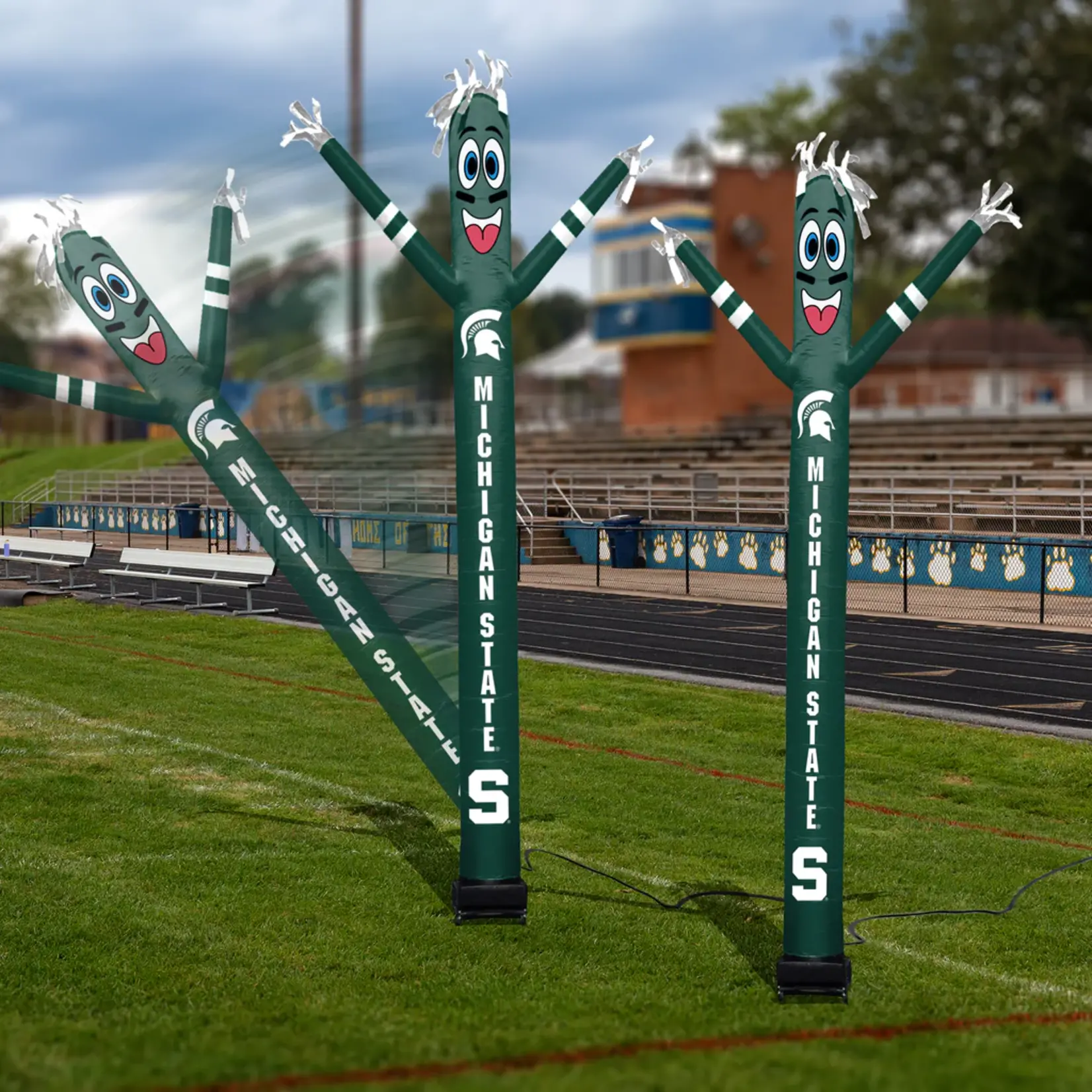 Sporticulture Michigan State Spartans Inflatable Crazy Sports Fan | 8-Foot LED Yard Decoration