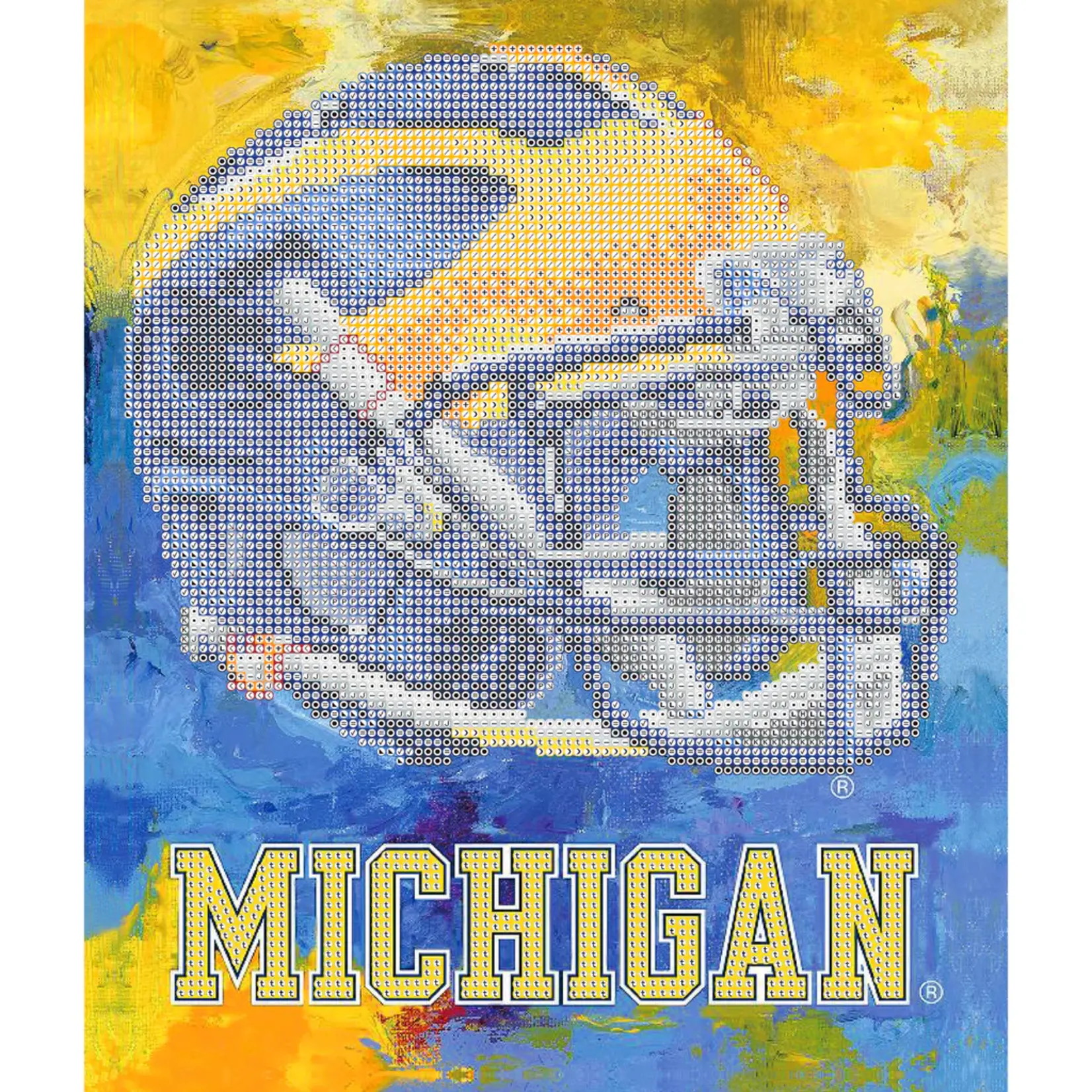 Sporticulture Michigan Wolverines Team Pride Diamond Painting Craft Kit – Create Your Own Fan Art