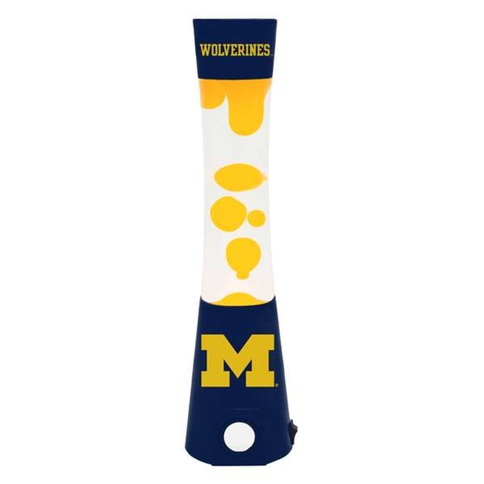 Sporticulture Michigan Wolverines 16.5" Bluetooth Lava Lamp with Built-in Speaker – Official NCAA Team Décor