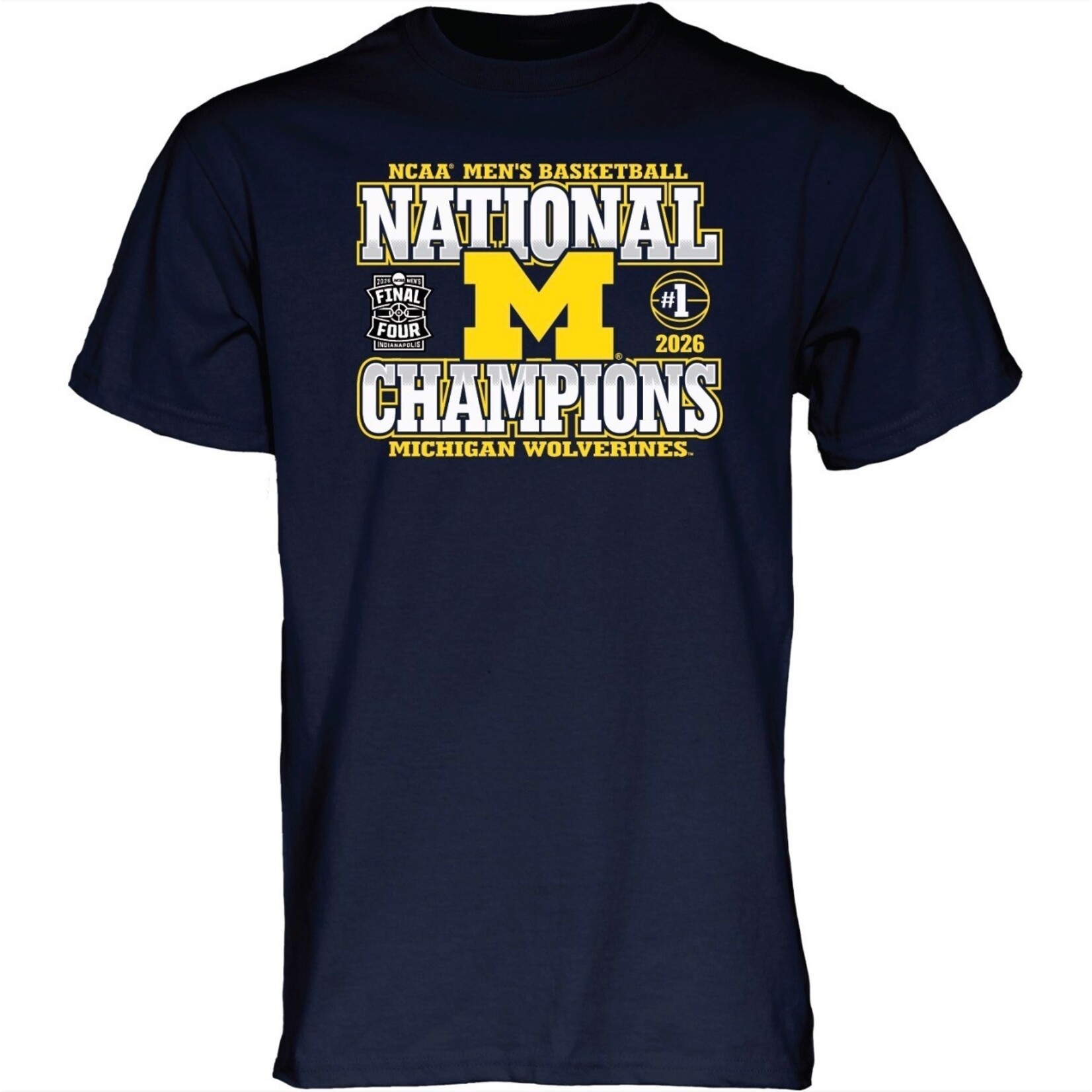 Blue 84 University of Michigan 2026 National Champions T-Shirt – Navy