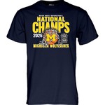 Blue 84 UM 2026 National Champions Tee – Late Hour Navy