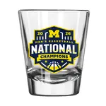 Logo Brands Michigan Wolverines 2026 National Champions 2oz Shot Glass