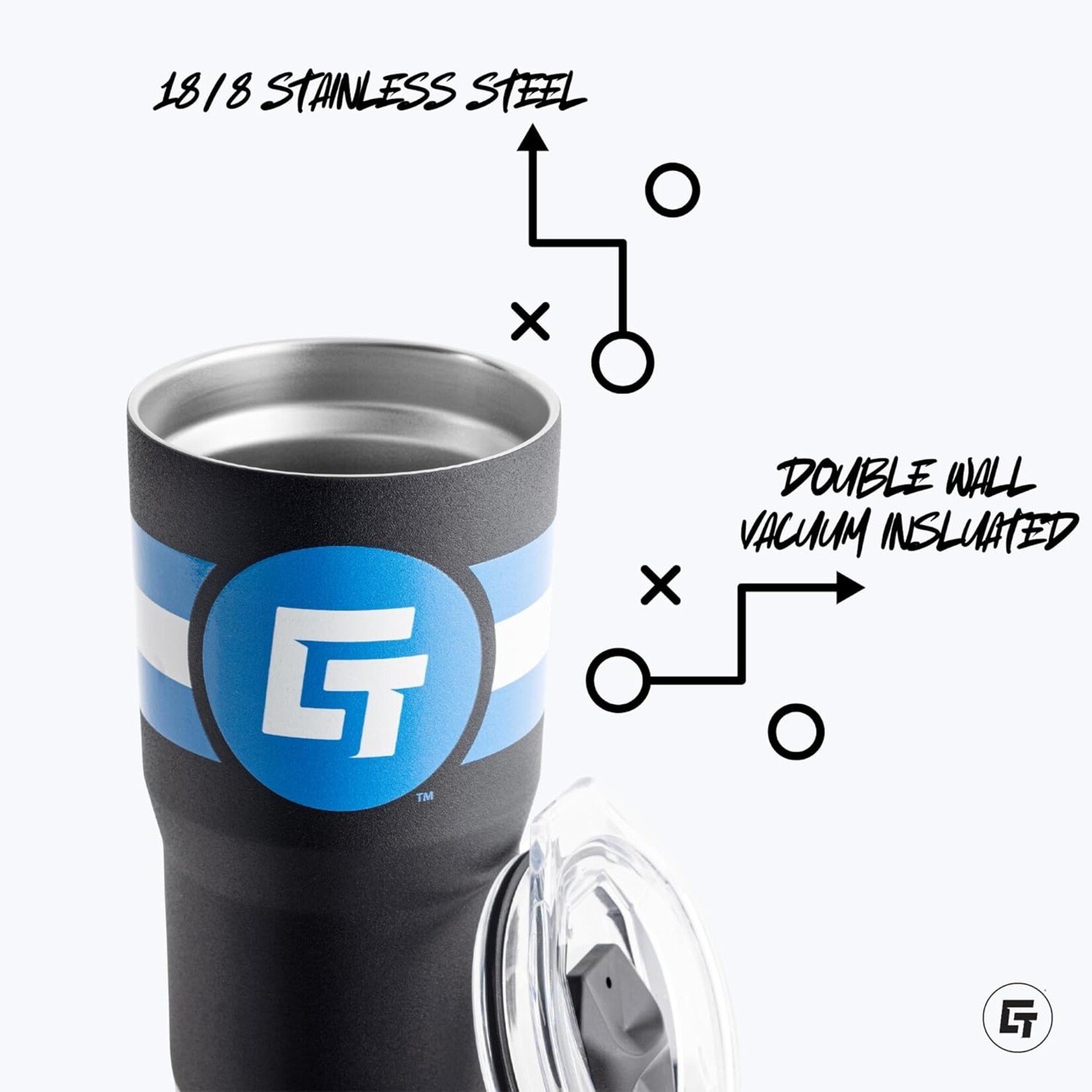 Gametime Sidekicks UMI-DW-TB Tumbler 20oz Champs Navy