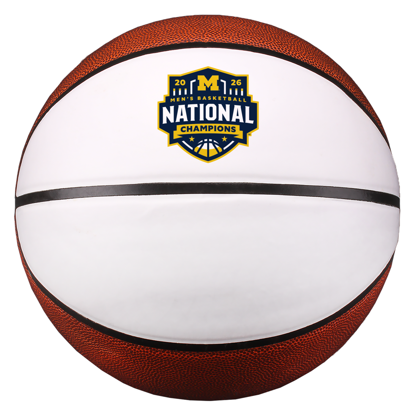 Baden Michigan Wolverines 2026 NCAA Men's Basketball National Champions Baden 29.5" White Panel Basketball