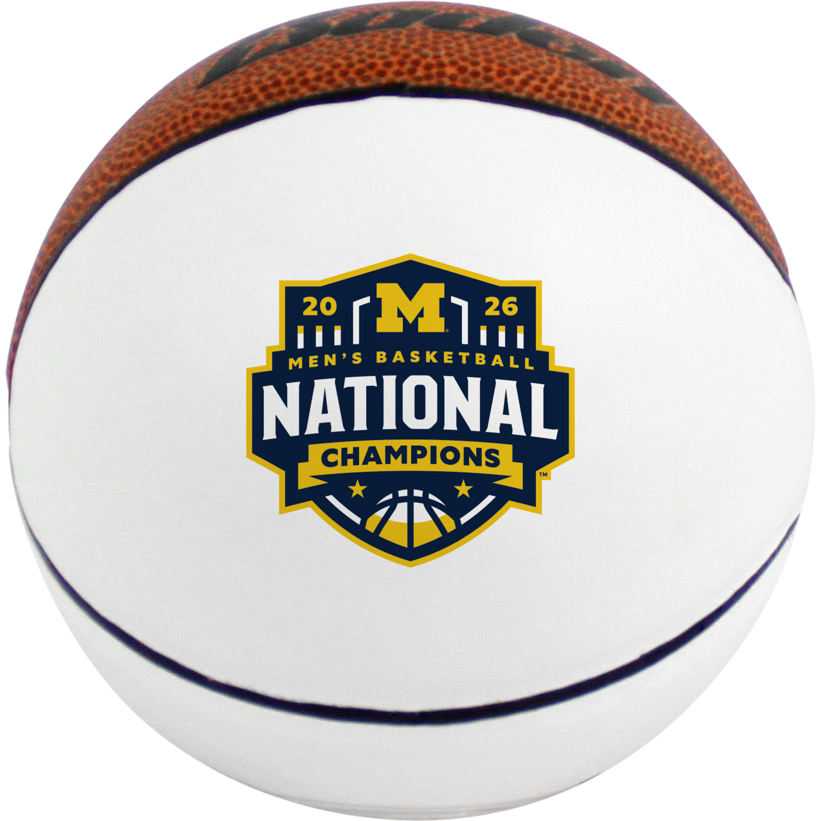 Baden Michigan Wolverines 2026 Men's Basketball Champions Baden 5" Autograph Basketball