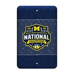 Logo Brands Michigan Wolverines Championship Parking Sign 18" x 12"