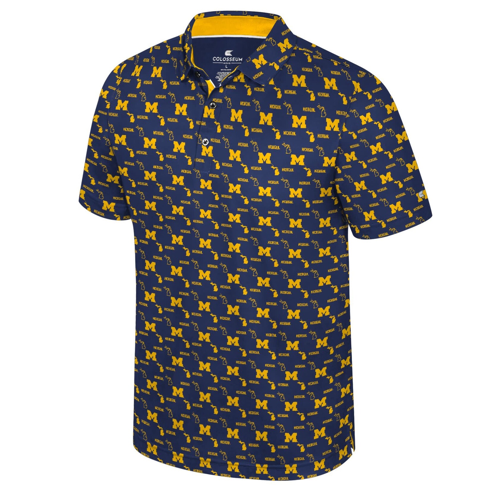 Colosseum Athletics Michigan Wolverines Truthsayer Performance Polo – Navy