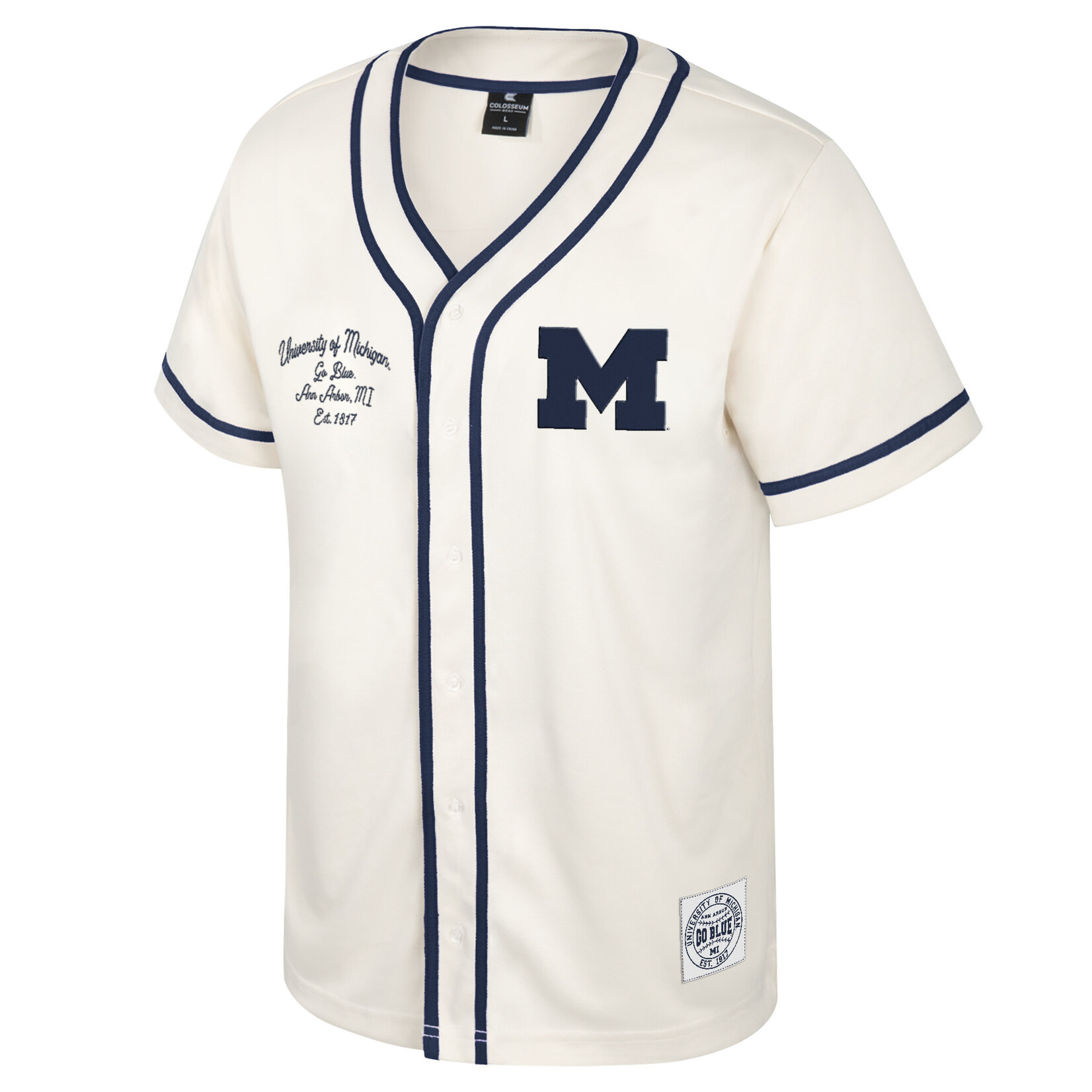 Colosseum Athletics Michigan Wolverines Hunter Seeker Baseball Jersey