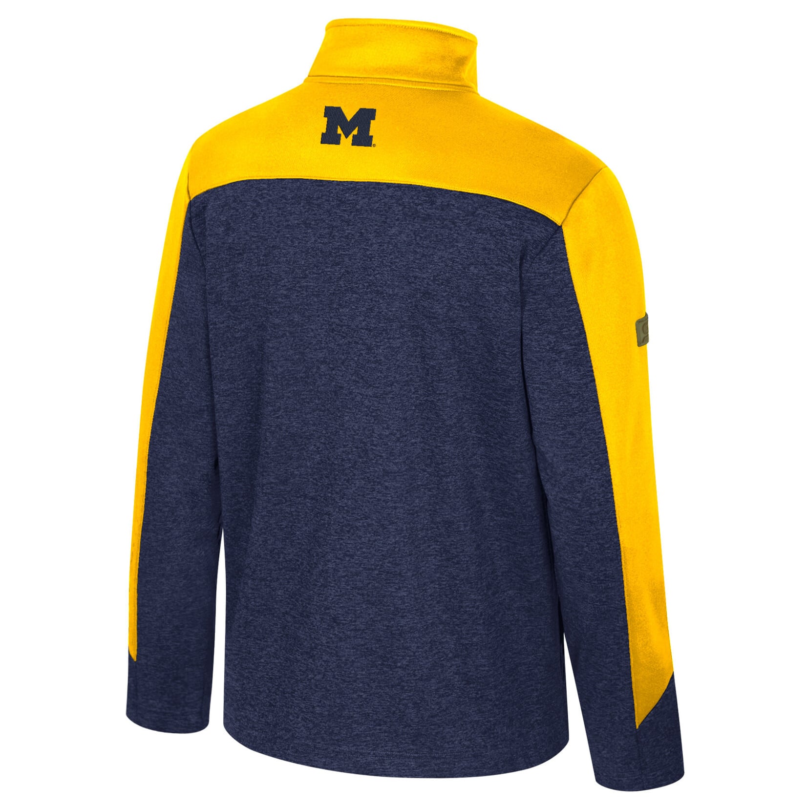 Colosseum Athletics Michigan Wolverines Men's New Dad Poly Slub Fleece Full Zip Jacket