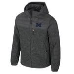 Colosseum Athletics Michigan Wolverines Men's Nightman Hooded Puffer Jacket