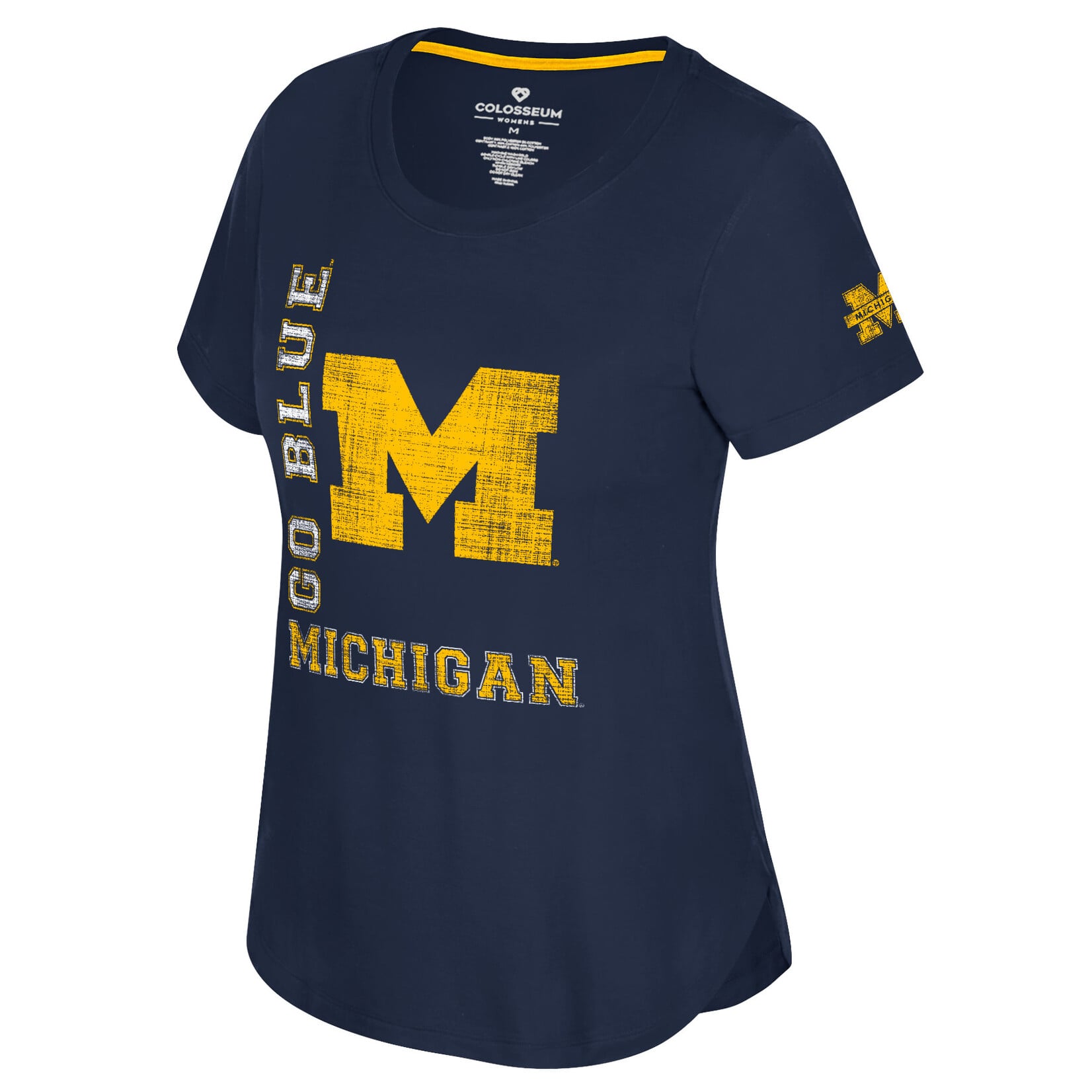 Colosseum Athletics Michigan Wolverines Women's Work To Live Dual Blend T-Shirt