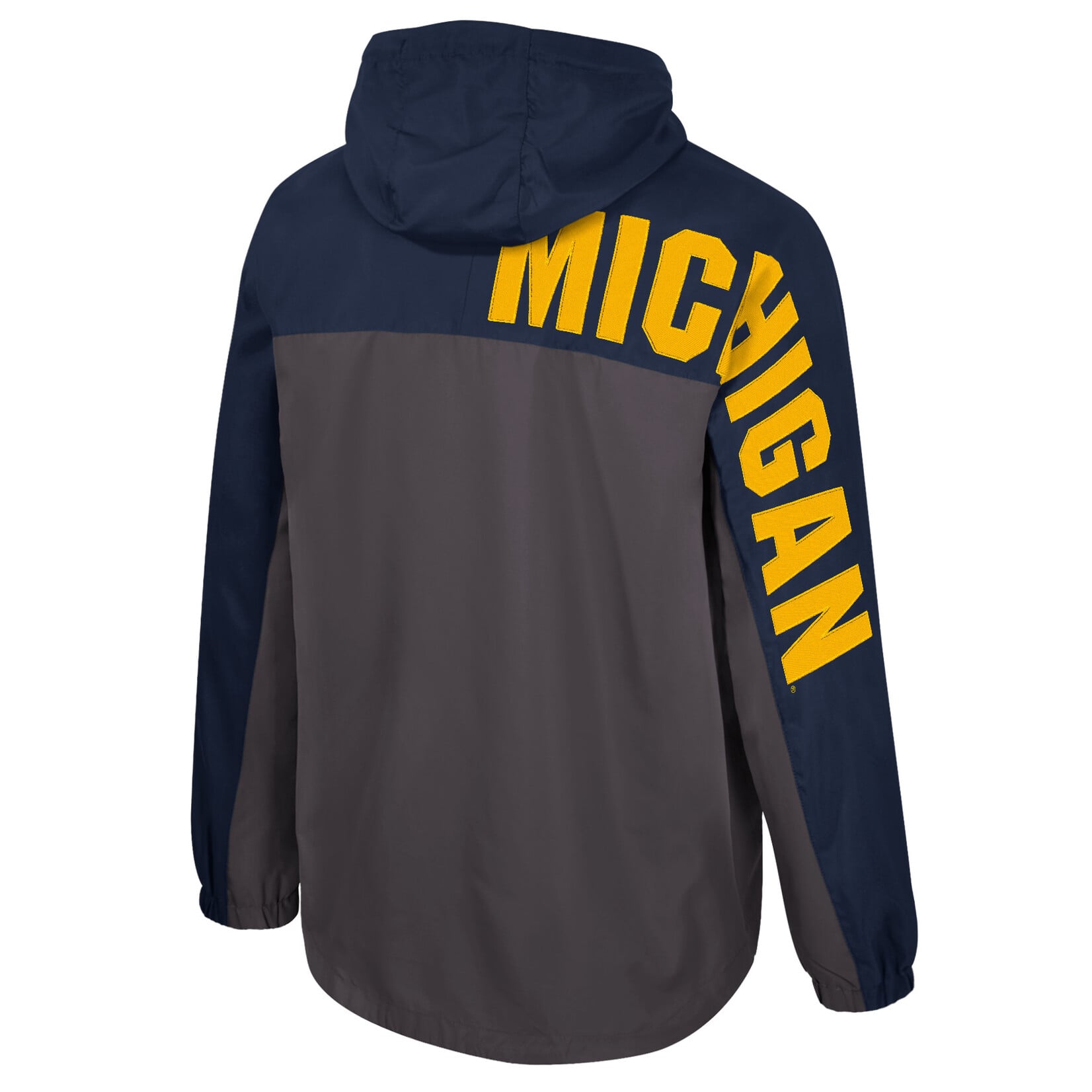 Colosseum Athletics Michigan Wolverines Men's Gives Back Half Zip Anorak Jacket