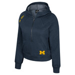 Colosseum Athletics Michigan Wolverines Women's Precipice 1/2 Zip Fleece Hoodie