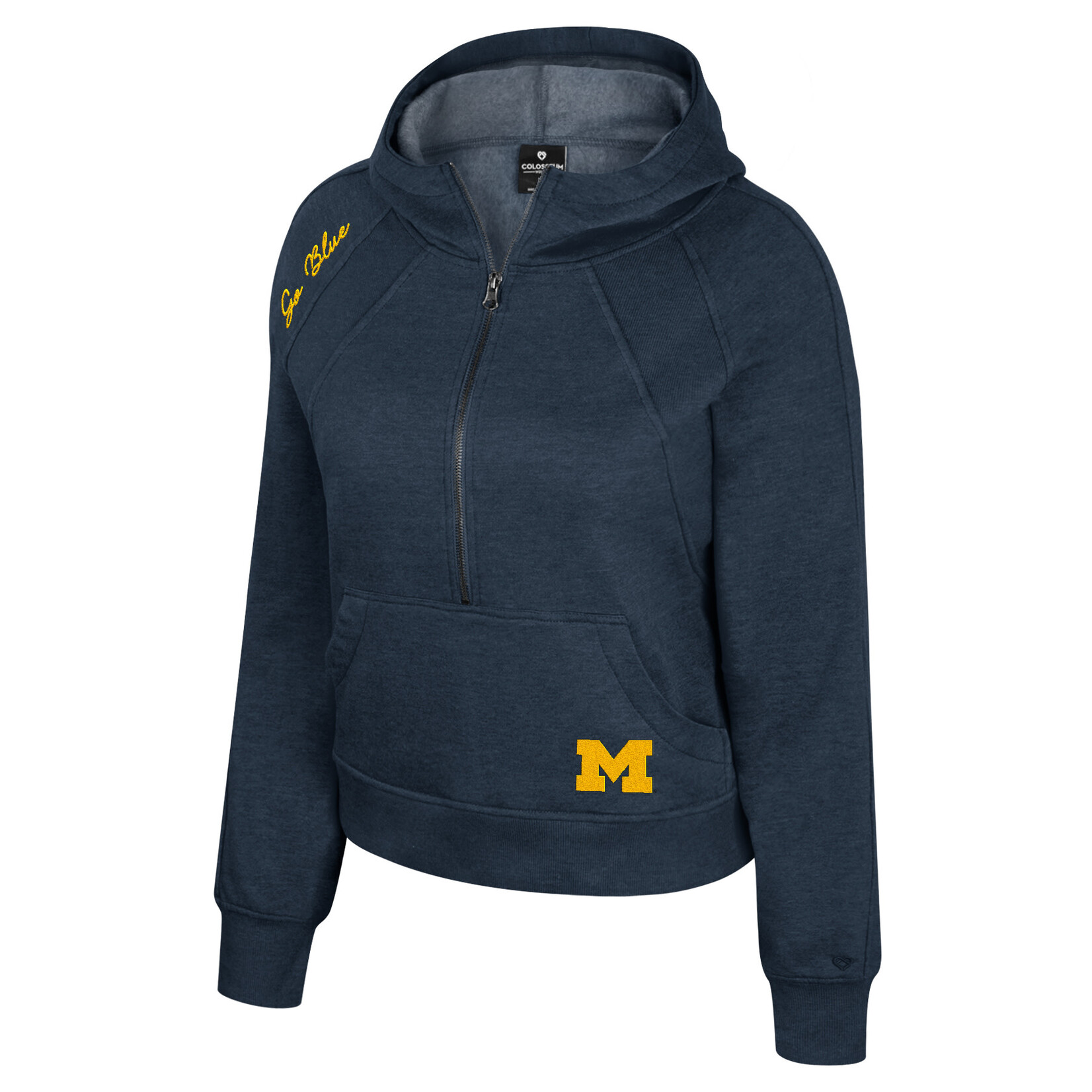 Colosseum Athletics Michigan Wolverines Women's Precipice Dual Blend Fleece Hoodie