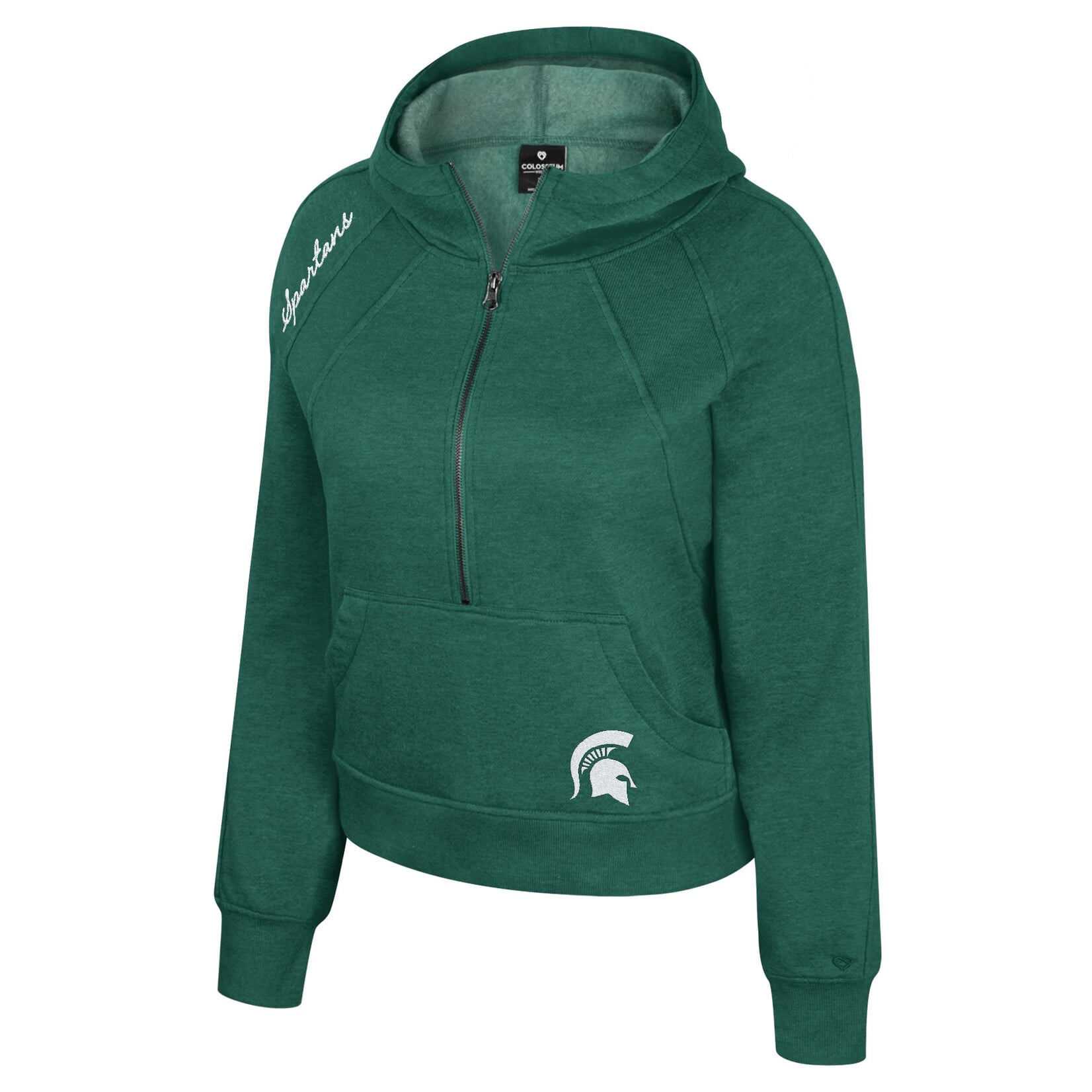 Colosseum Athletics Michigan State Spartans Women's Precipice Dual Blend Fleece Hoodie