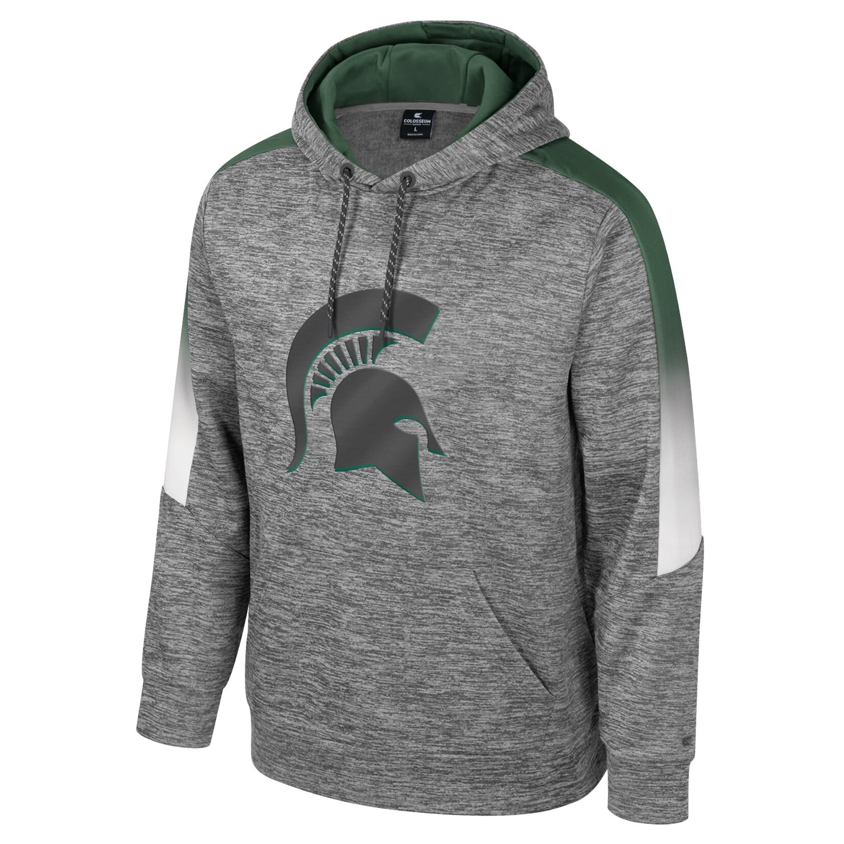 Colosseum Athletics Michigan State Spartans Men's The Gang Poly Slub Fleece Hoodie