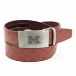 Eagles Wings Michigan Wolverines Ratchet Leather Belt
