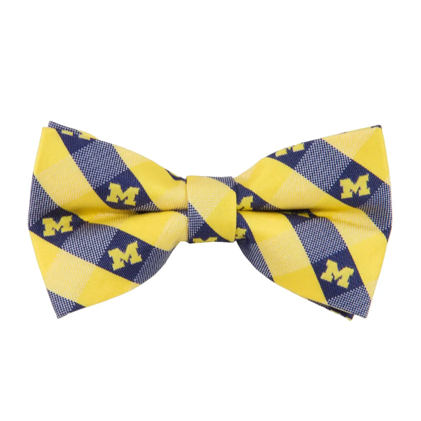 Eagles Wings Michigan Wolverines Woven Check Pre-Tied Bow Tie