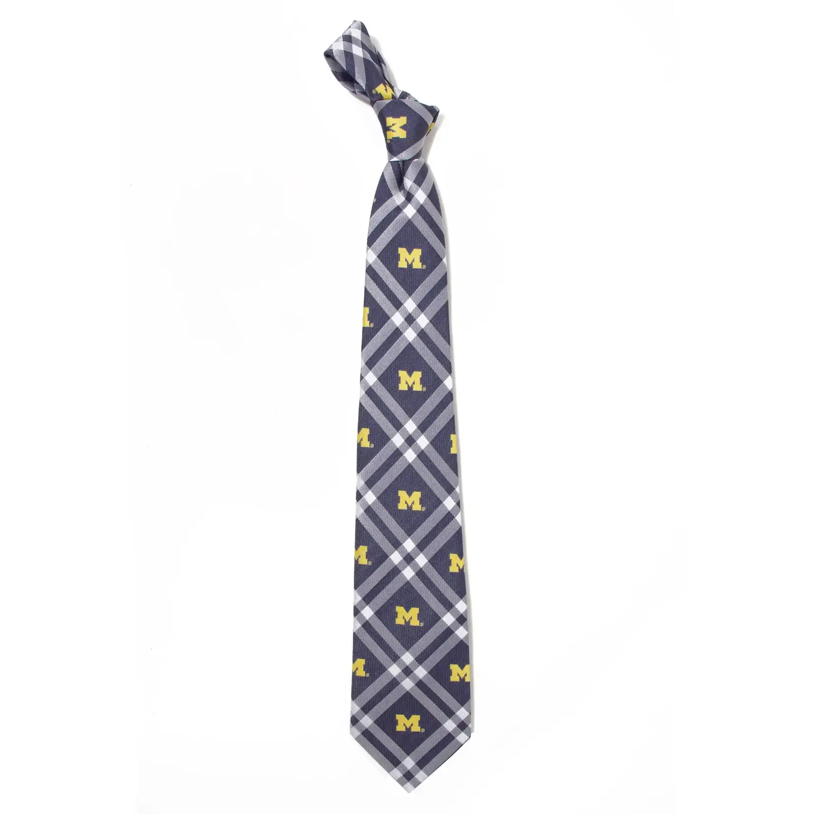 Eagles Wings Michigan Wolverines Woven Rhodes Necktie