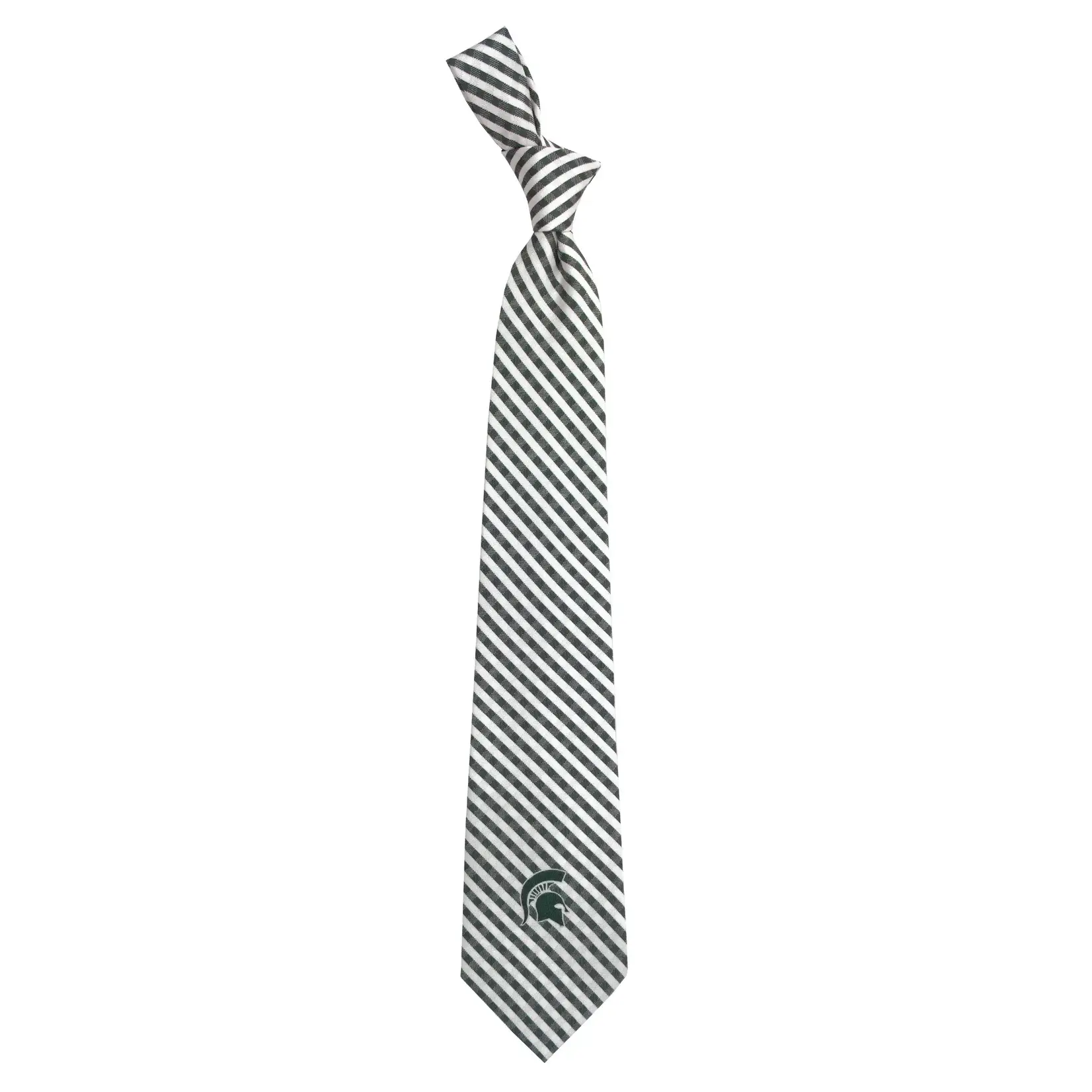Eagles Wings Michigan State Spartans Woven Gingham Necktie