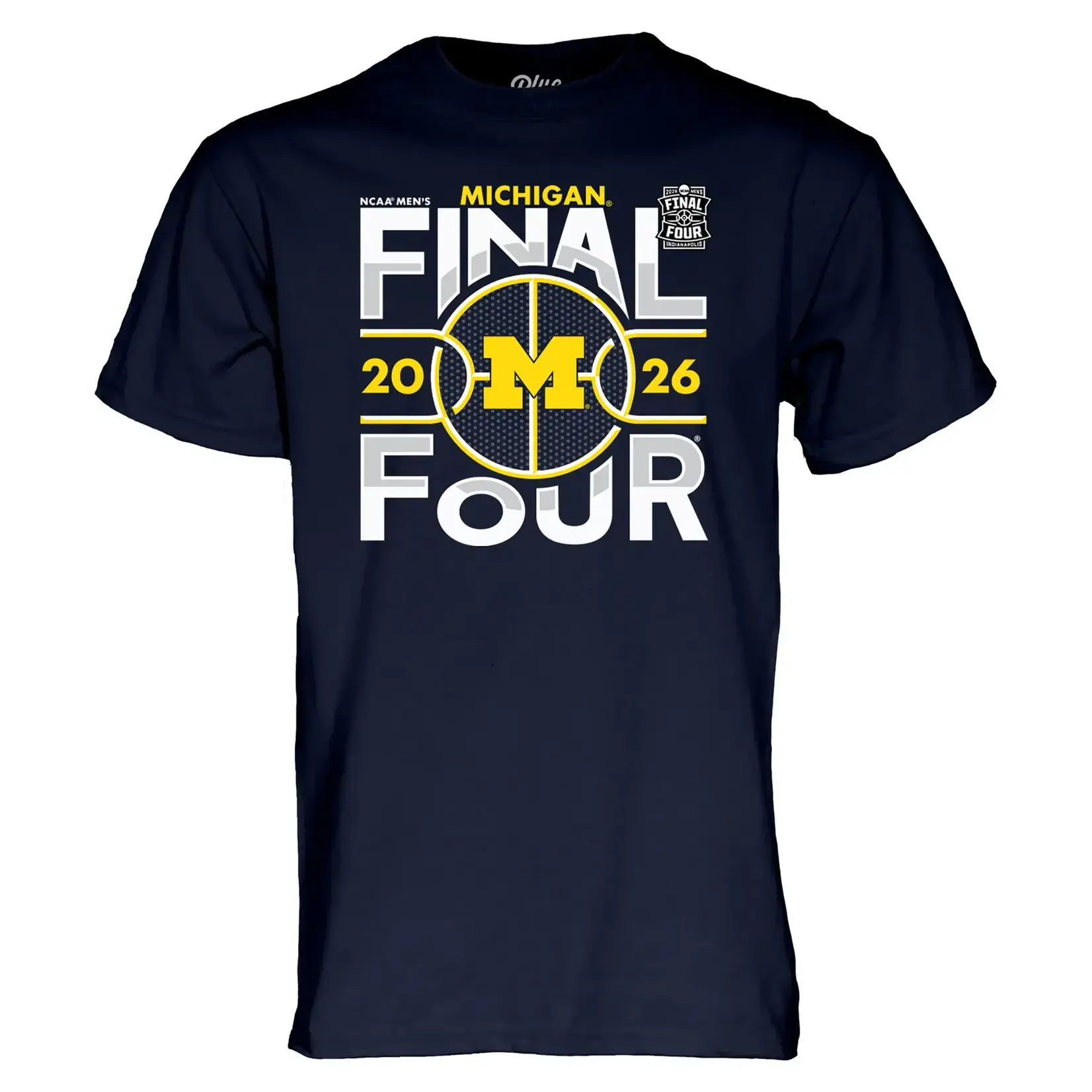 Blue 84 Michigan Wolverines 2026 Men's Basketball Final Four T-Shirt