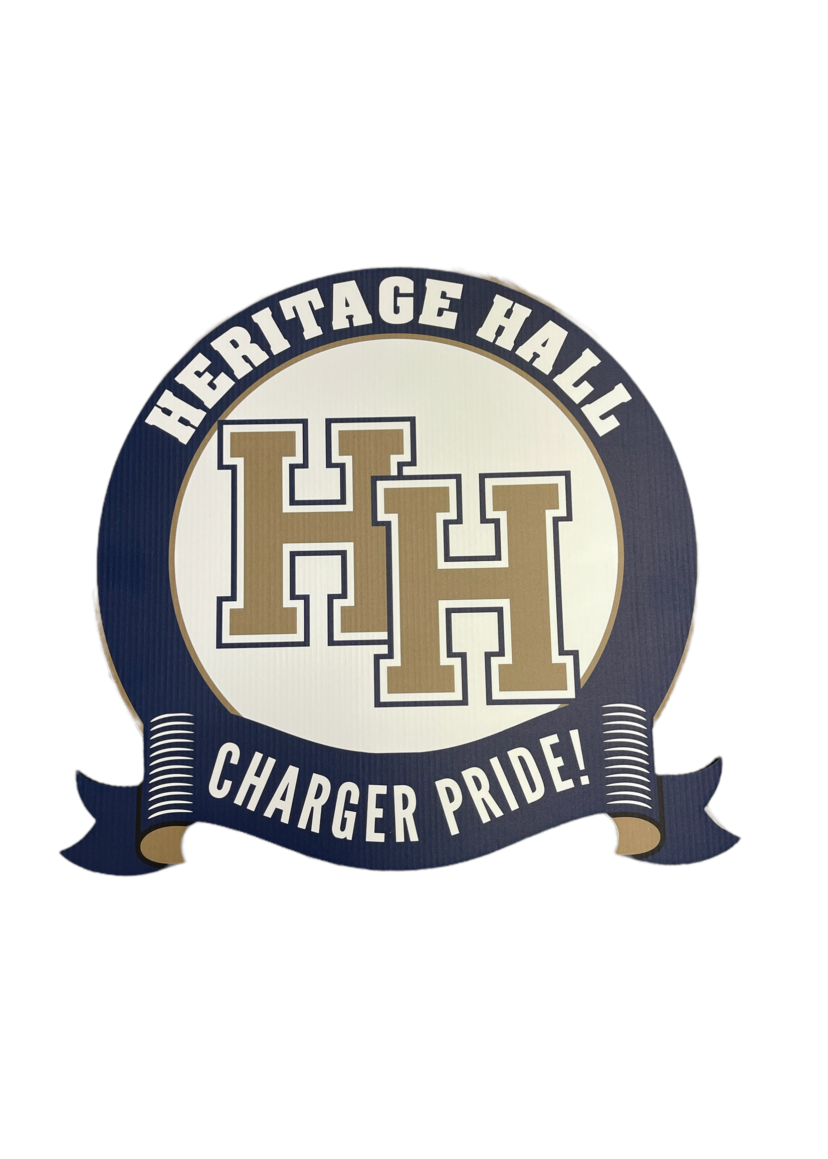 Candid Color HH Charger Pride Yard Sign