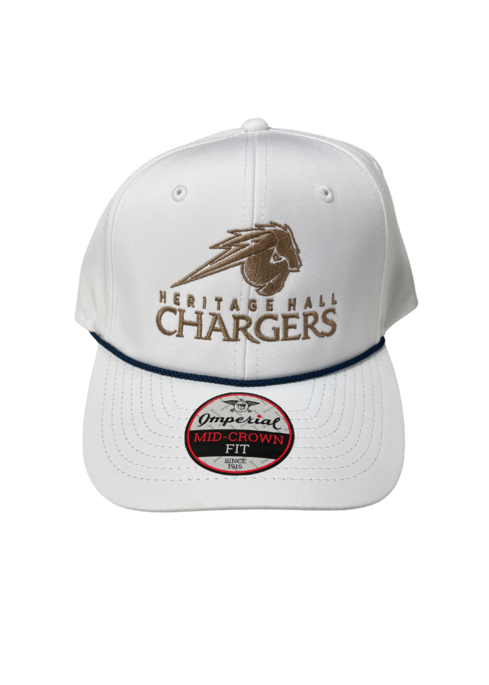 Imperial The Wingham White Hat Charger Head w/  HH Chargers