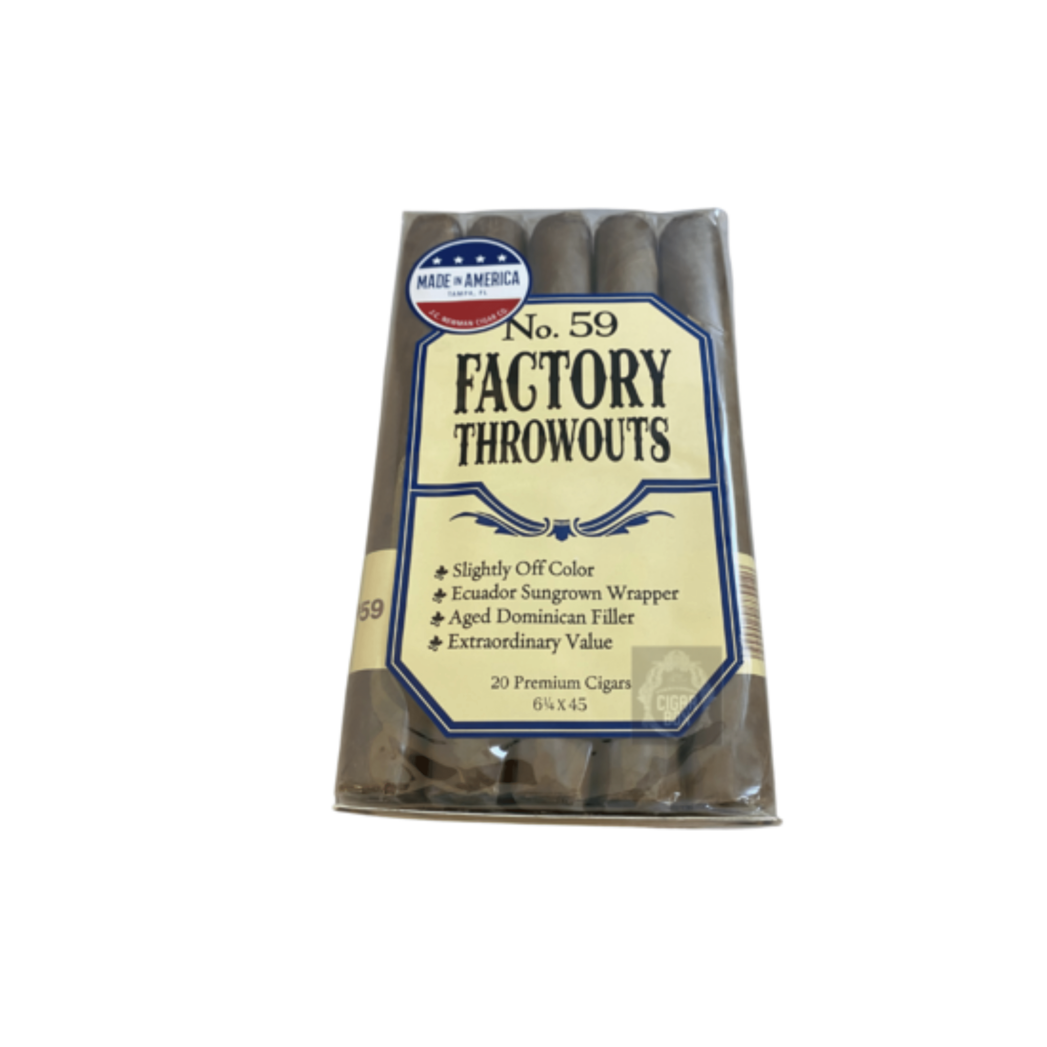 Factory Throwout 59 Natural Cigars Cigar Box PA