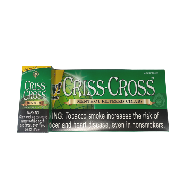 Criss Cross Cigars Criss Cross Cigar 120 Menthol Carton
